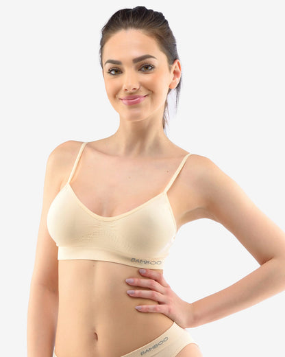 Thin Strap Bamboo Bra