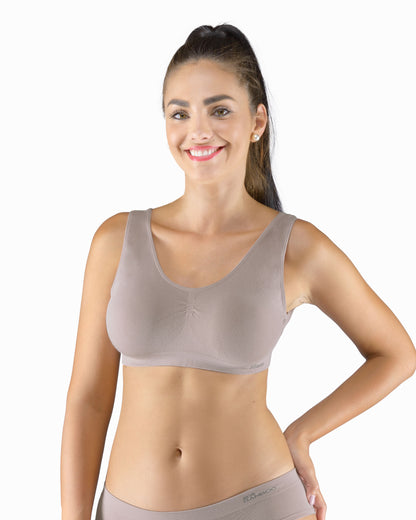 Wide Strap Bamboo Bra