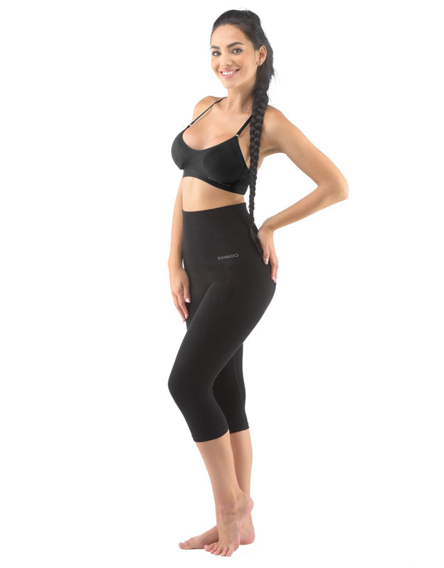 High Waist Capri Bamboo Leggings