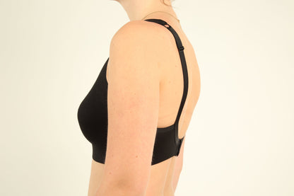 TENCEL™ Bra with adjustable straps - black