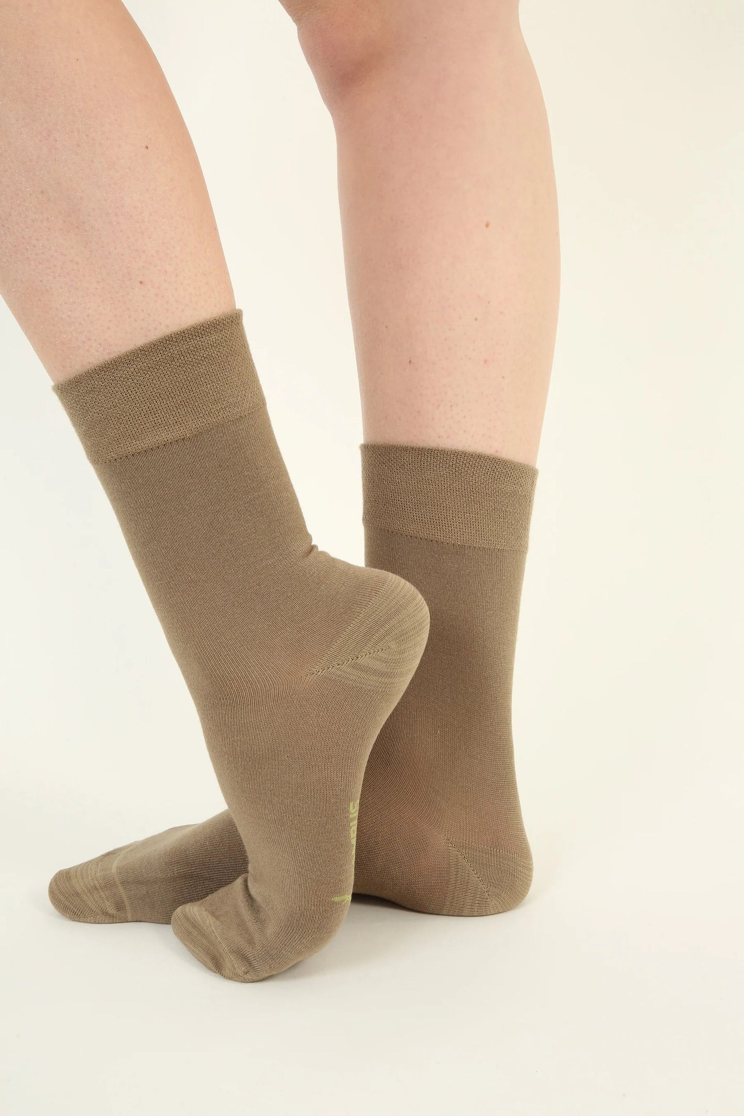 Beige seamless Bamboo Socks - 6 pairs